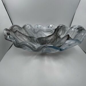 Italian hand blown art glass bowl